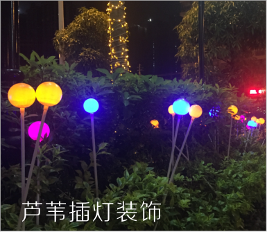 芦苇灯亮化装饰是园区亮化装饰的一种氛围烘托灯光